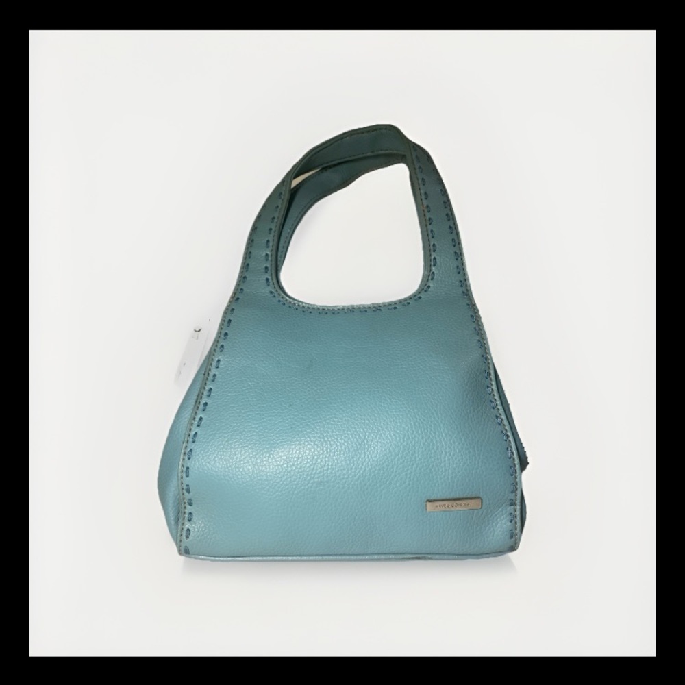 ❌SOLD‼️❌ Elegant Vintage Light Blue Vegan Leather Handbag Small
